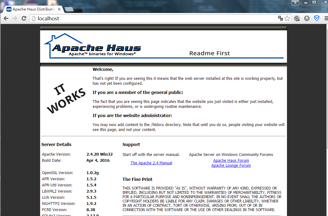 Windows如何搭建Apache-322