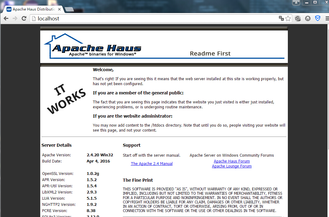 WindowsδApache-322