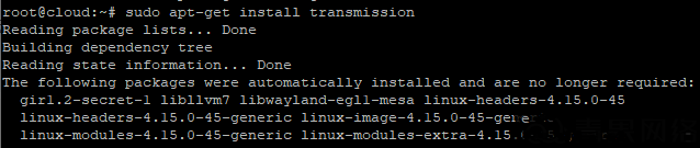Ubuntu18.04系统如何安装transmission-861