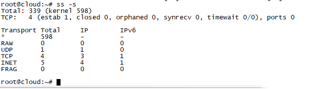 Ubuntu18.04系统如何用ss命令显示处于活动状态的连接信息-1149