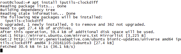 Ubuntu18.04系统如何用clockdiff测算目标主机和本地主机之间的系统时间差-1249