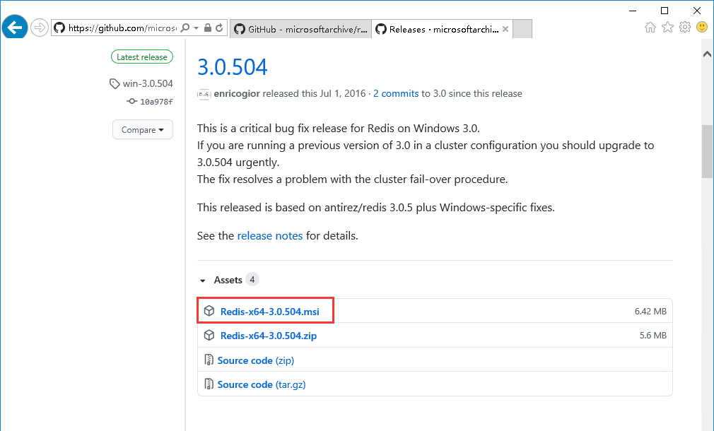 Windows server 2016ΰװRedis-1993