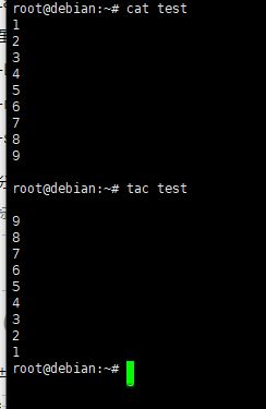 Debian8系统如何用tac命令将文件中的内容按行反序输出-2456
