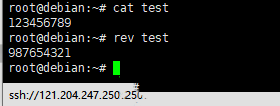Debian8系统如何用rev命令将文件中的内容反序输出-2488