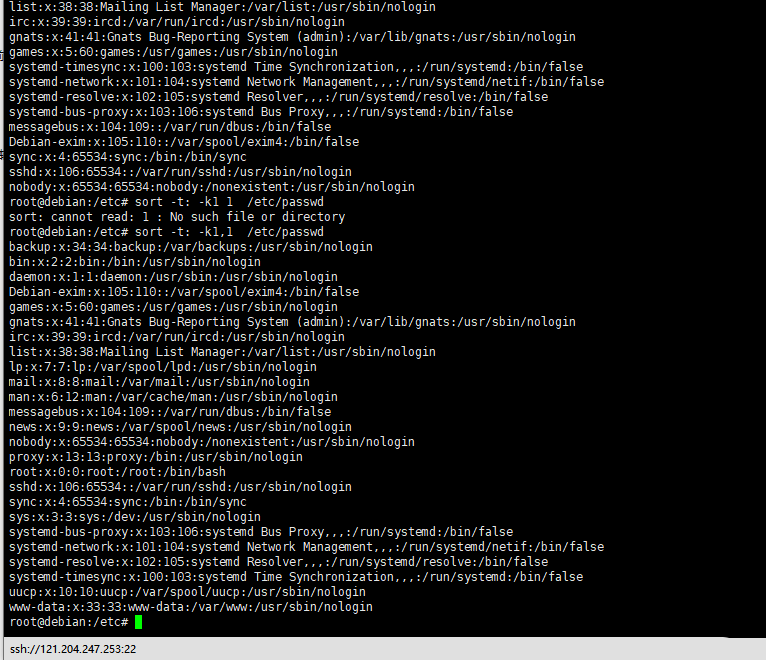 Debian8系统如何用sort命令对文件内容进行排序-2591