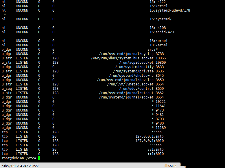 Debian8系统如何使用ss命令显示处于活动状态的连接信息-2613