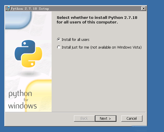 Windows2003系统如何安装python2.7-2805