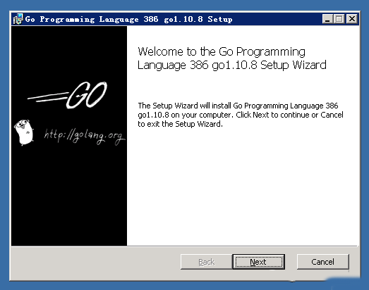 Windows2003系统如何安装golang1.10-2846
