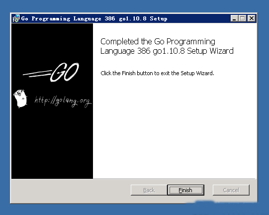 Windows2003系统如何安装golang1.10-2850