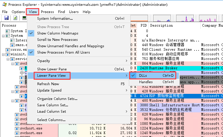 Windows server 2016如何使用Process Explorer-3693