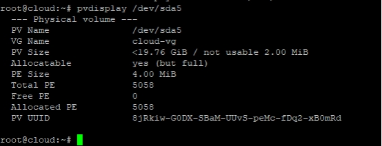 Ubuntu18.04系统中如何用pvdisplay命令显示物理卷的属性信息-4543