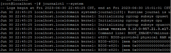 Centos7.6journalctlʾǰϵͳ־