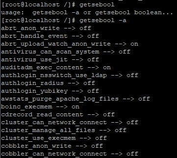 Centos7.6getseboolѯSELINUXи