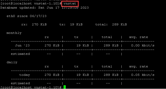 Centos7.6如何使用vnstat流量监控4666
