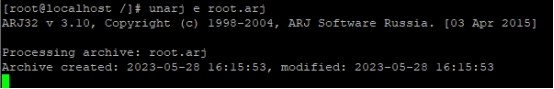 Centos7.6如何用unarj命令解压arj压缩文件4694