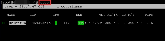 Centos7.6如何实时查看Docker容器占用的资源情况4713